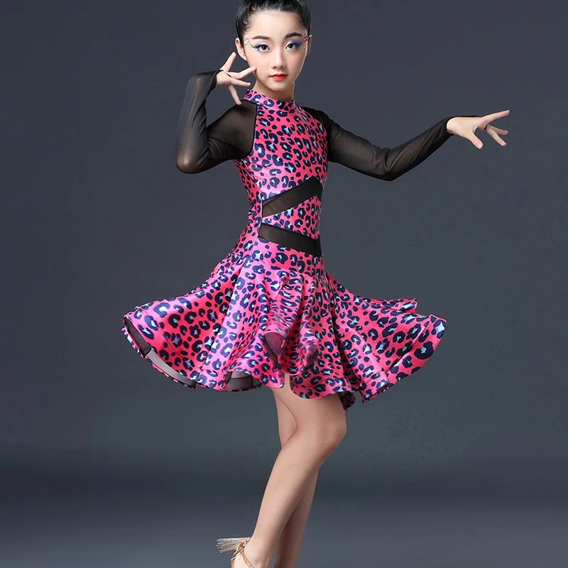 

Latin Dance Dress Children Tassels Dress Kids Dresses For Girls Latin Training Tango Performance Clothes Cha Cha Dress