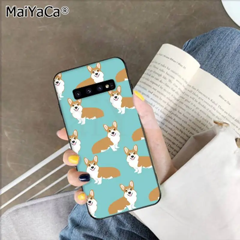 A14 MaiYaCa милый корги сексуальный мультфильм собака попка чехол для телефона для samsung S9 plus S5 S6 edge plus S7 edge S8 plus S10 E S10 plus - Цвет: A14