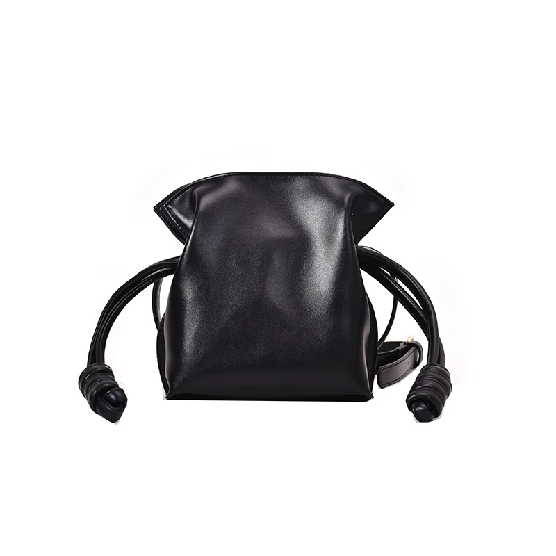 

MLHJ New ins with the same paragraph yellow blessing bag small bag new 2019 mini pumping bucket bag handbags Messenger bag