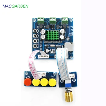 

Bluetooth audio digital power amplifier board 12V4 ohm 24V8 ohm dual channel digital power amplifier home potentiometer with TF