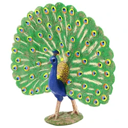 Realistic Peacock Figure High Quality Simulation Peacock PVC Model Miniature Action Figures Educational Collect Toy For Children