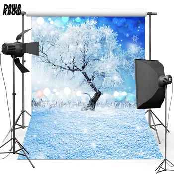 

DAWNKNOW Snowfield Vinyl Photography Background For Baby Rime Sunshine Photo Shoot Backdrop For Christmas Photo Studio L864