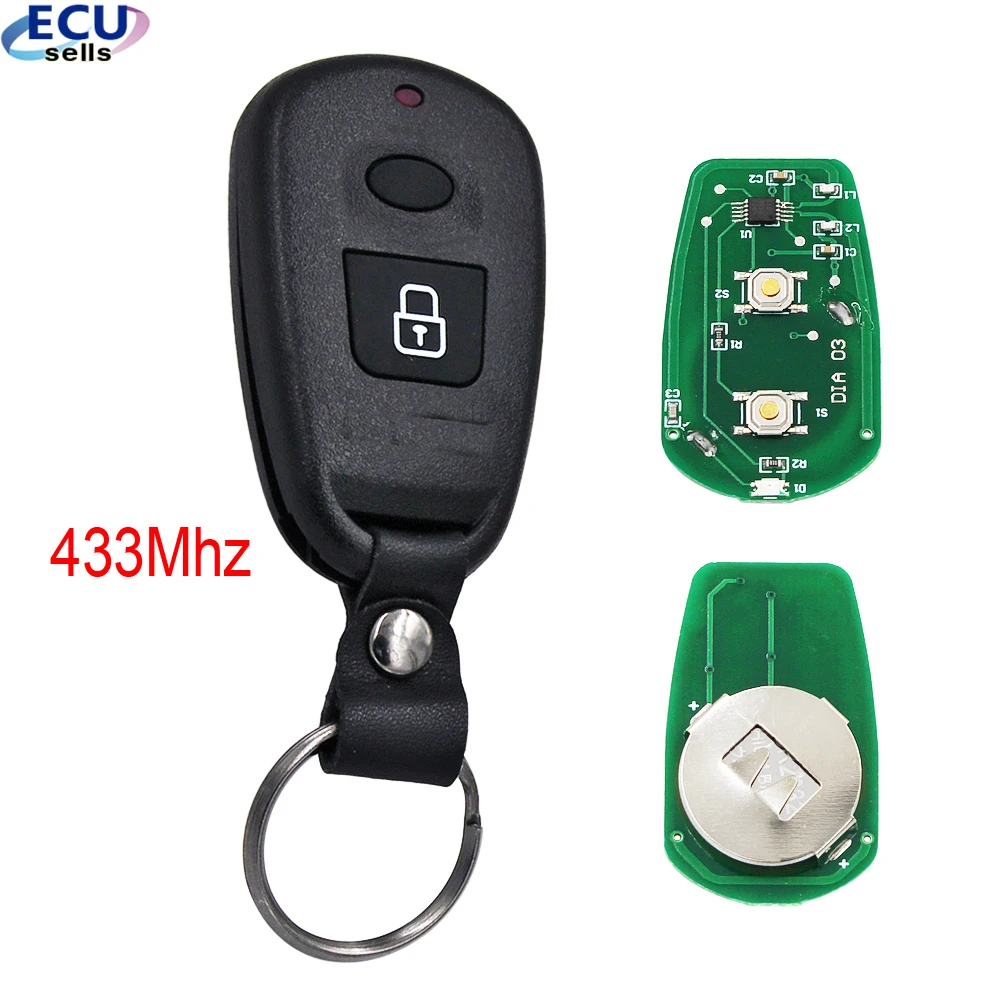 Replacement 2 Buttons Remote Key Control 433MHZ for Hyundai Old Elantra Santa Fe | Автомобили и мотоциклы