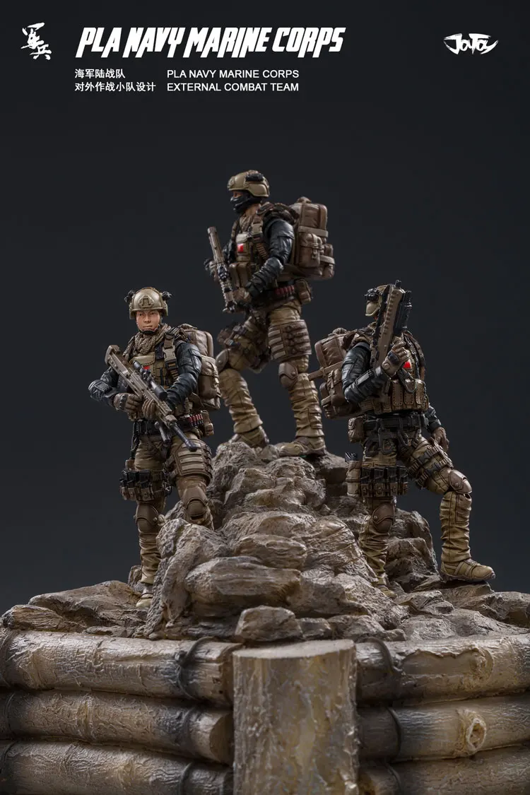Новинка, JOYTOY 1/18, фигурки, Модель корпуса морпехов, кукла, подарок на день рождения/праздник - Цвет: 4 piece