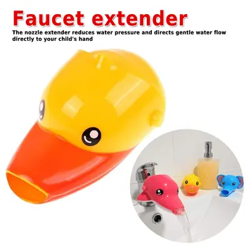 

1pcs Fashion Convenient Happy Fun Animals Faucet Extender Baby Tubs Kids Hand Washing Bathroom Sink Gift
