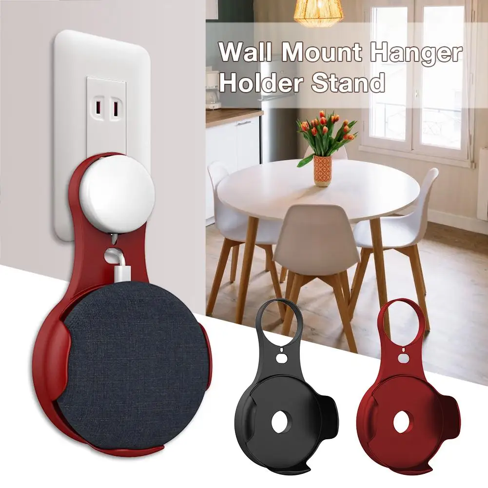 Mini Wall Mount Stand Hanger Holder for Google Home Speakers Voice Assistant Wall Bracket Plug Accessories