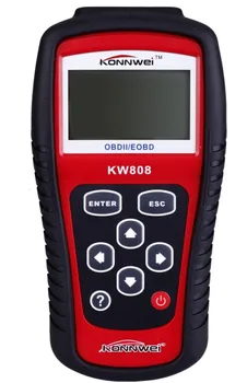 

KW808 On-Board Diagnostics OBDII Automotive Scanner Code Vehicle's Monitors through Reading Codes & Erasing Codes Detect Tool