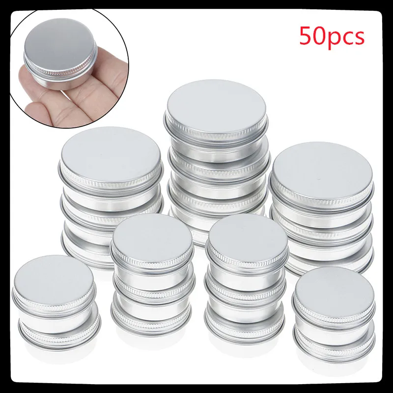 50pcs Portable Convenient Drug Box Tablet Waterproof Empty pill Cream Containers Bottles Pill Cutter Box Cutter Splitter