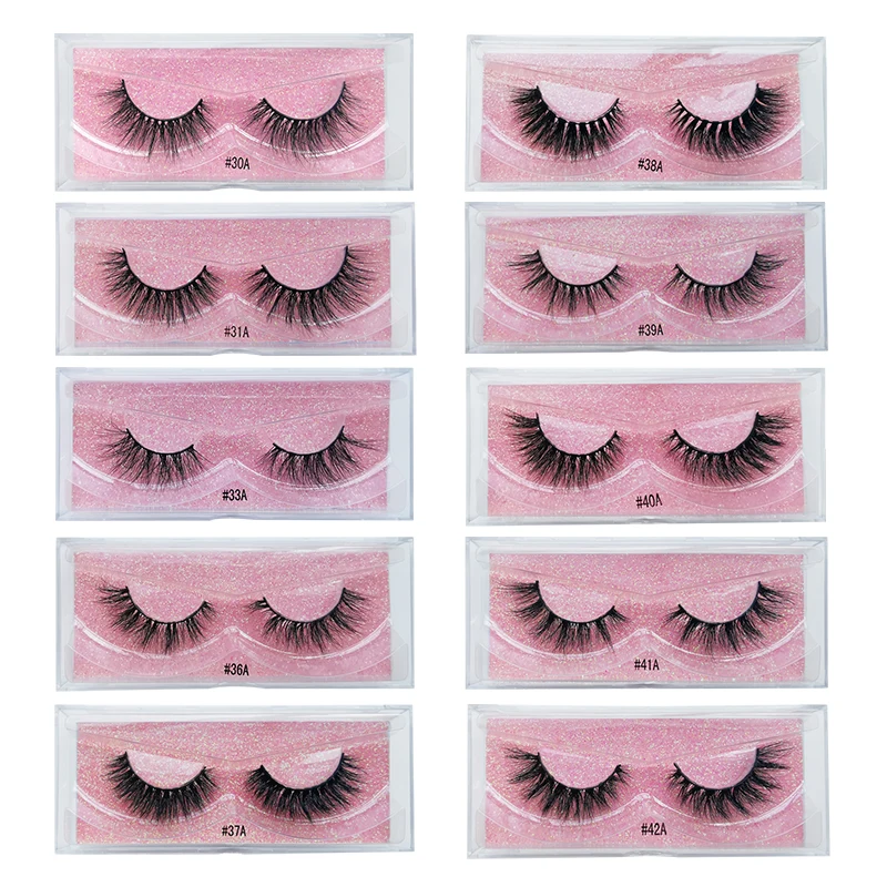

YSDO 10Pairs 3D Mink Lashes Wholesale Natural False Eyelashes Extension Makeup Wispy Mink Eyelashes In Bulk Dramatic Fake Lashes