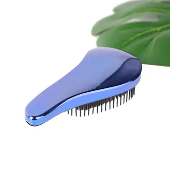 

1pc Magic Anti-Static Hair Brush Handle Plastic Electroplate Comb Shower Shampoo Massage Comb Salon Hair Styling Tools