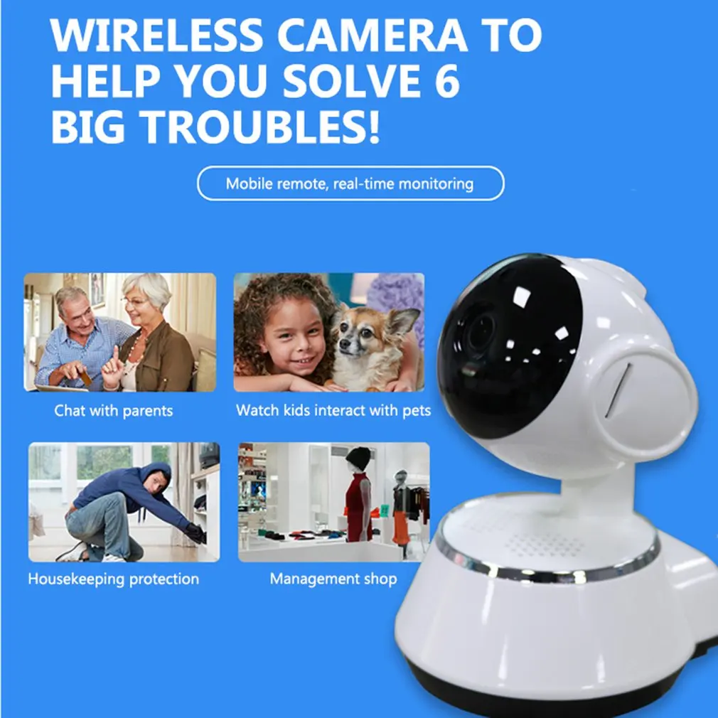  Leshp Baby Monitor Mini Macchina Fotografica Del Ip 720P Hd 3.6 Millimetri Senza Fili di Smart Wifi