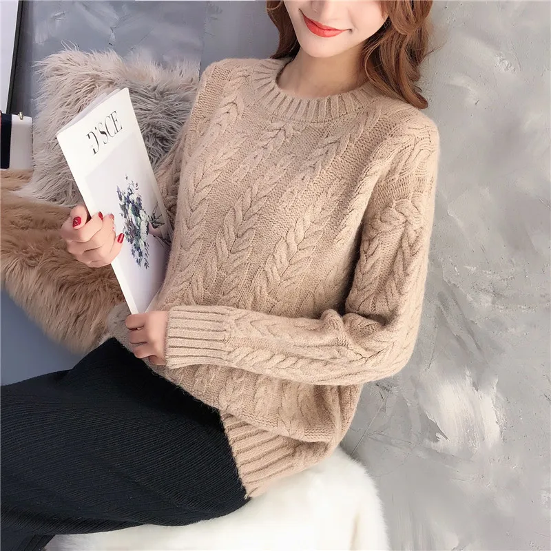 OHCLOTHING 9084 real shot утолщенный Яркий шелковый свободный свитер с большой вставкой 75 склад 3 ряда 3 полки - Цвет: see chart