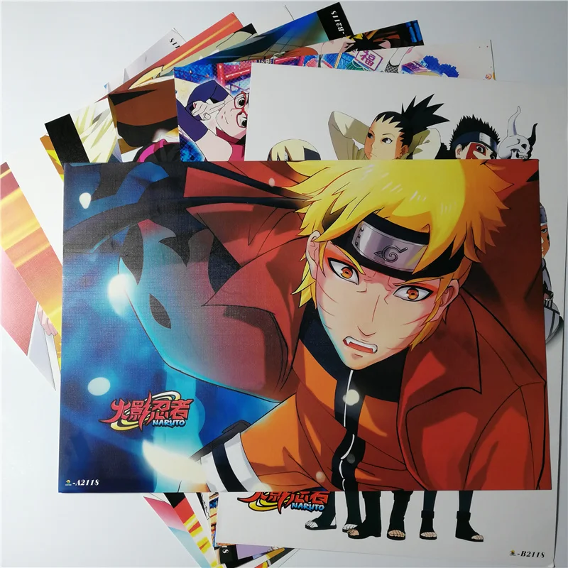 8 *(42x29 см) BORUTO/постеры Наруто Аниме постеры настенные наклейки вокруг постер