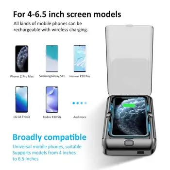 

Multifuntion UV LED Sterilizer Box Autoclave Sterilizer Mobile Phone Clean Disinfection Box Wireless Charger Fast Charging