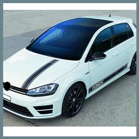 Clubsport стиль тела индивидуальные наклейка для Volkswagen Golf 7 MK7 Авто Боковая юбка полосы углеродного волокна виниловая наклейка