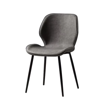 

European chair modern minimalist home backrest hotel restaurant retro dining table and chair personality casual coffee chair
