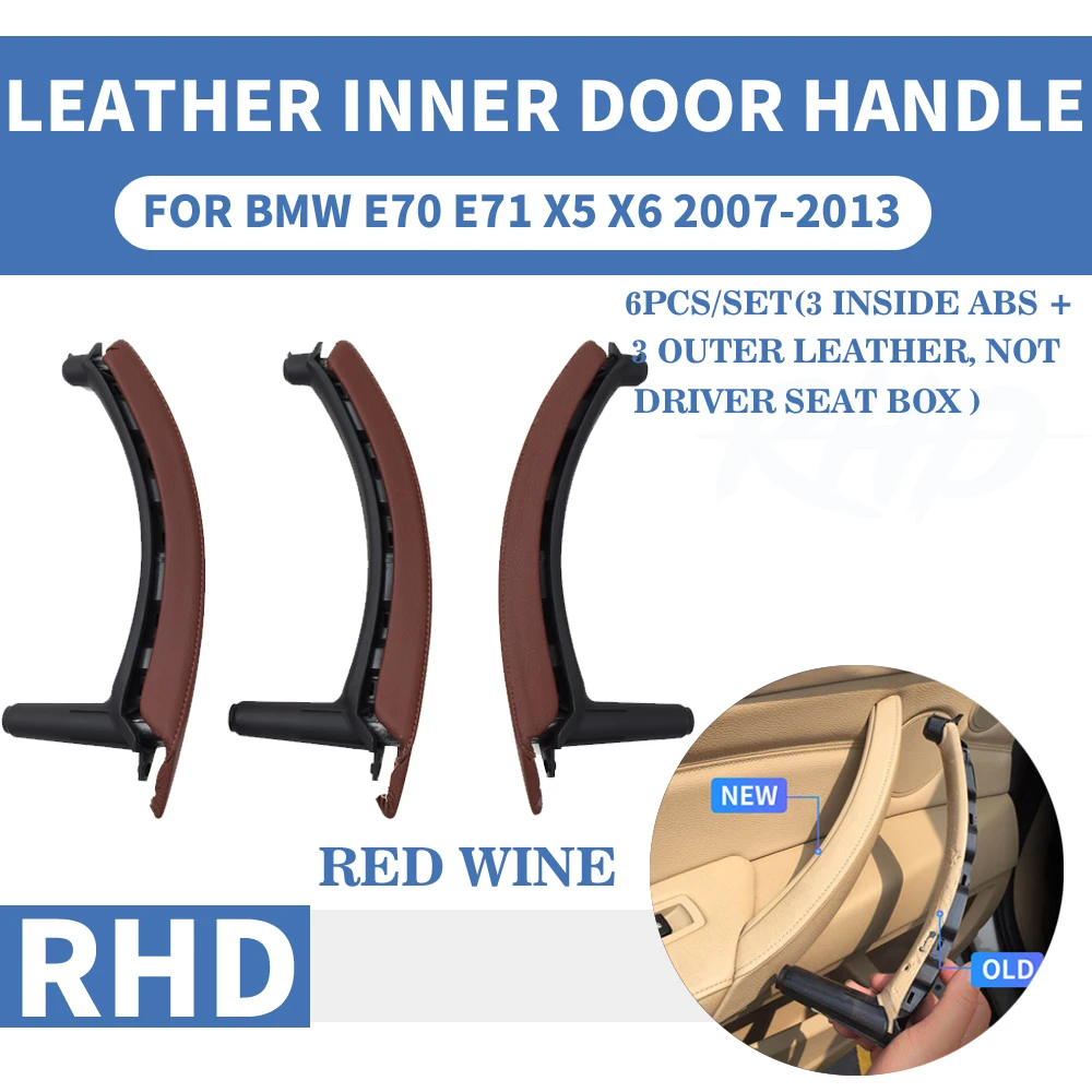 E70 RHD Red Wine Leather Trim