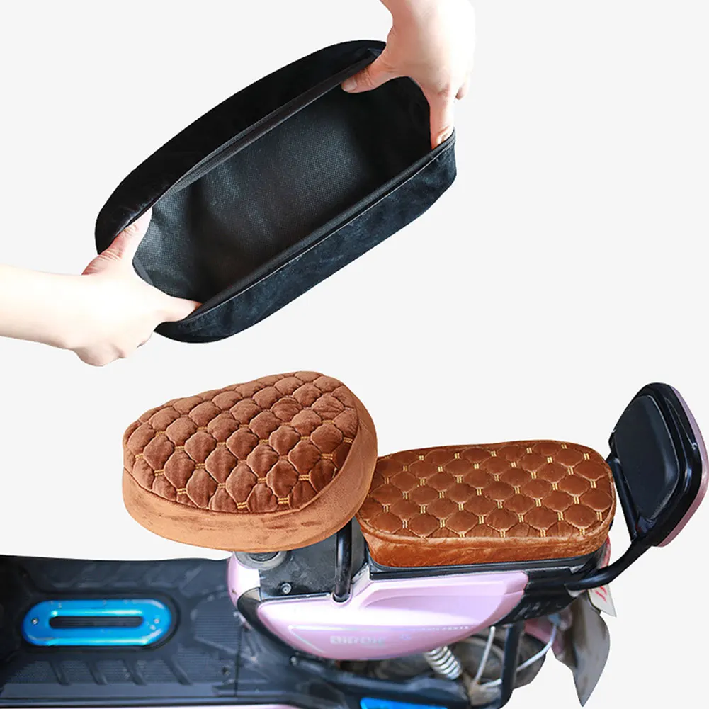 

Easy Apply Warm Winter Scooter Stable Anti Slip Motorcycle Seat Cover Accessories Soft Cushion Nylon Replacement Thermal Autumn