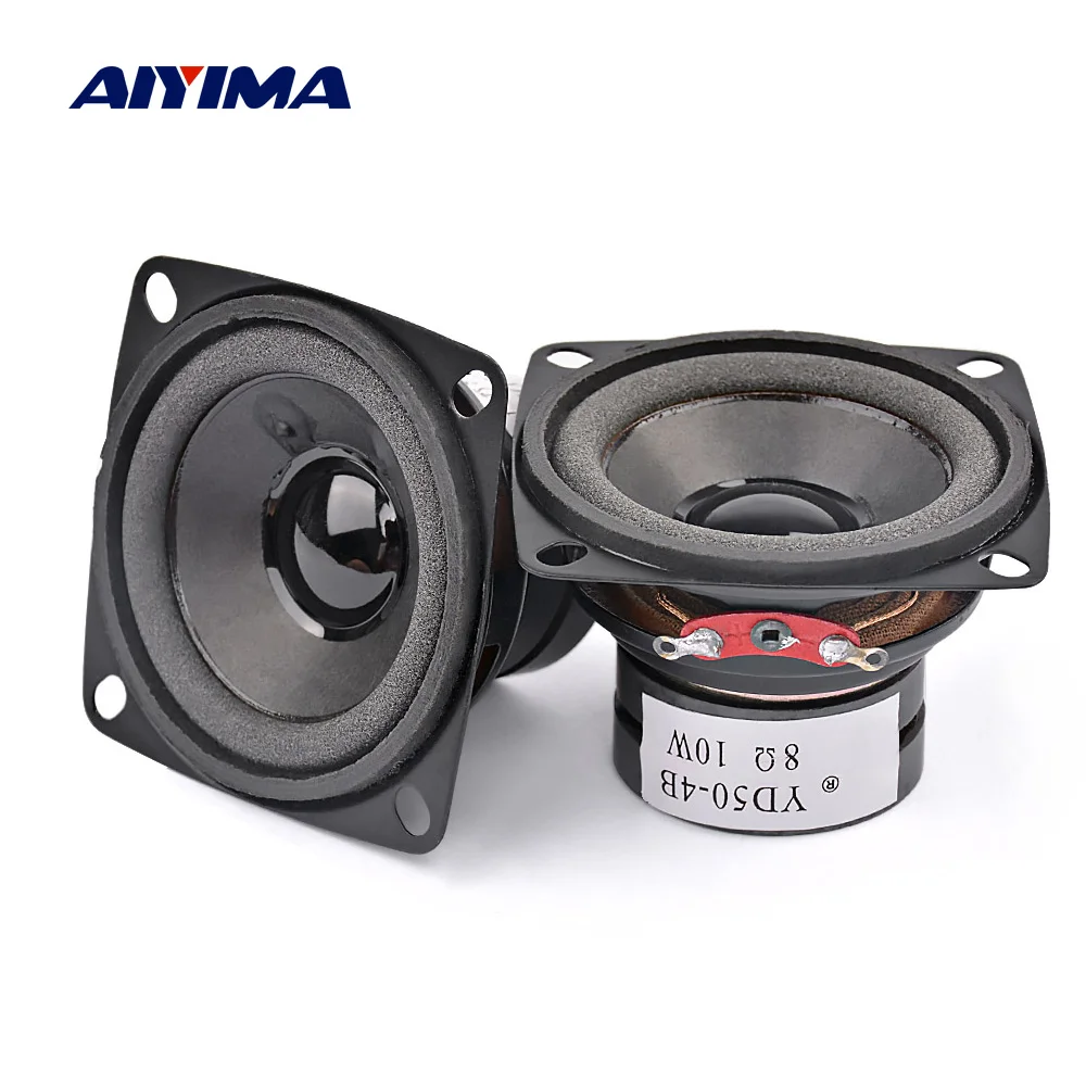 thumbnail image 2 of Aiyima 2pcs 3inch 77mm Audio Portable Full Range Speakers 4ohm 5w Diy For Bluett 2 of 12