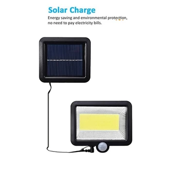 

56/30 LED Solar Powered PIR Motion Sensor Activated Solar Lamp Waterproof Outdoor Garden Decor Security Wall Light split mount 5