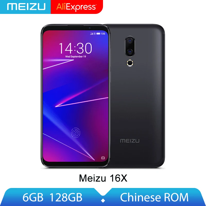 

Original Meizu 16X 6GB 128GB Snapdragon 710 Octa Core Smartphone 6.0'' Screen Dual Rear Cam 20MP Front 3100mAh Face Unlock