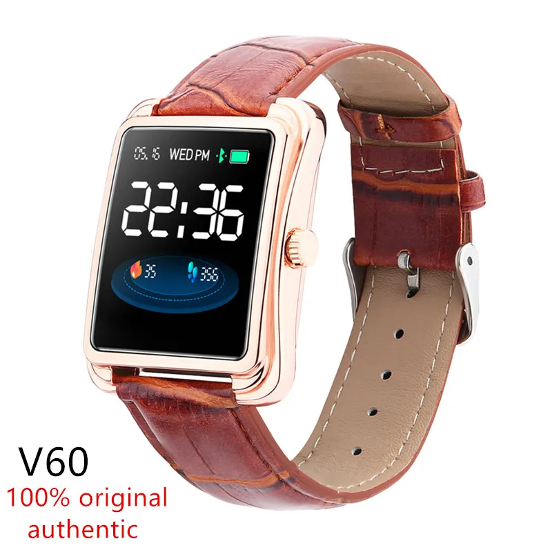 

New V60 Smart Watch Men's Bracelet IP67 Sports Fitness Tracker Smartwatch Heart Rate Monitoring Weather Monitoring PK DT28 P71