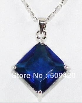 free shipping &gt&gt&gt&gtLatest! Beautiful fashion blue crystal necklace pendant | Украшения и аксессуары