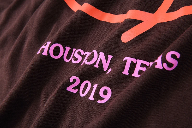 19SS футболка Трэвиса Скотта ASTTROWORLD футболка с буквенным принтом Футболка с граффити Трэвиса Скотта Astroworld