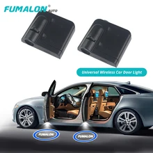 Универсальный беспроводной Автомобильный Дверной светодиодный проектор Автомобильный логотип проектор для audi дверной Светильник Универсальный Беспроводной светодиодный автомобильный логотип приветственный светильник