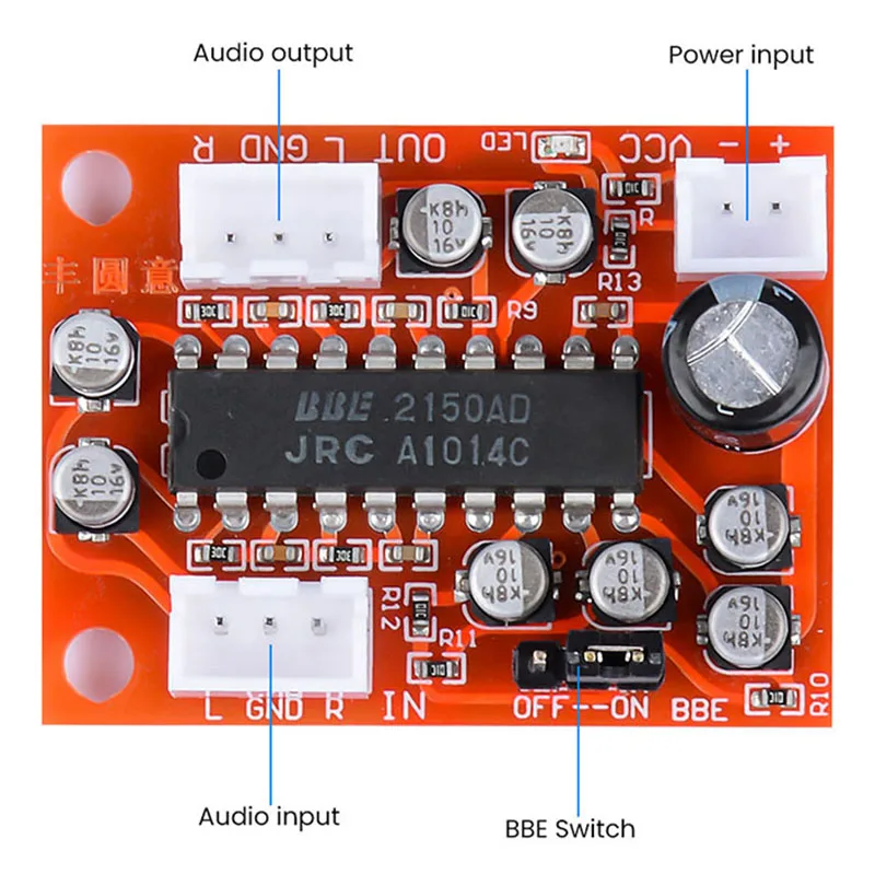 NJM2150 BBE Tone Board Sound Effect Exciter Improve Treble Bass Amp No Preamplifier Function audio amplifier board