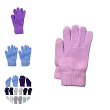 

1 Pair Full Finger Gloves Unisex Anti-skid Solid Color Women Men Skiing Casual Gloves for Daily Life Gloves Casual Gloves