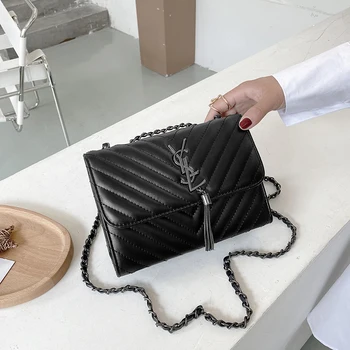 

Luxury Handbags 2020 Fashion Women Leather Messenger Shoulder Bag For Daily Designer Female Crossbody Bag Black Handbag