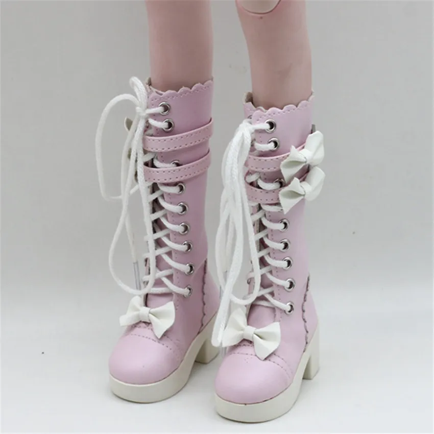 1/3 BJD 7,8 см модные высокие сапоги ручной работы повязки PU кожа обувь для 60 см 1/3 BJD/SD 60 см куклы обувь аксессуары для детской куклы