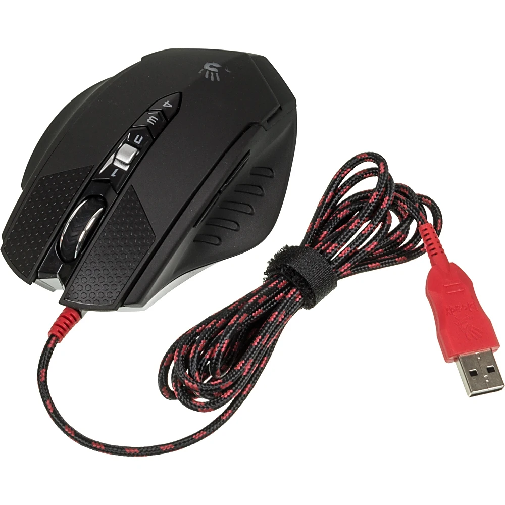 Мышь A4 Bloody TL7 Terminator черный/серый лазерная(8200dpi) USB2.0 игровая(9but