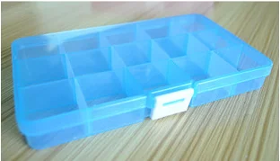 Пластиковый 15 слотов Регулируемый ящик для хранения ювелирных изделий Чехол Органайзер для бисера многофункциональный съемный 15 контейнер с отделениями для хранения - Цвет: A