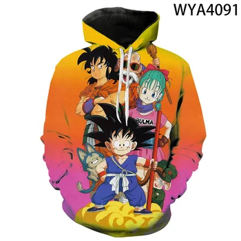 

2020 New Dragon Ball Men Women Children Hoodies 3D Printed Comic Cartoon Pullover Boy Girl Kids Sweatshirts Streetwear Tops