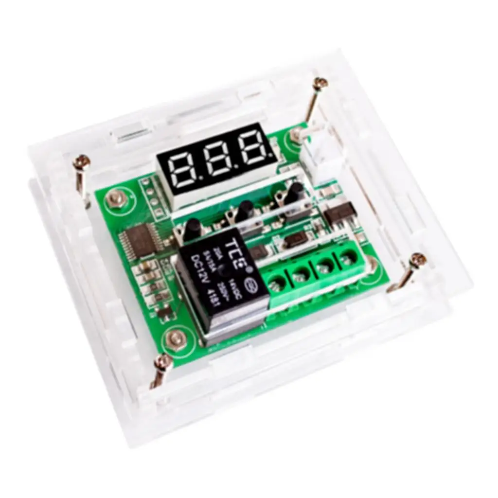 W1209 Digital Thermostat Control Switch Sensor Module with Shell Housing