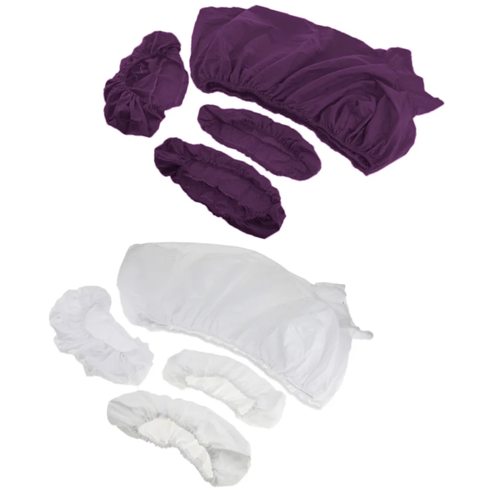 8 Pieces Comfortable Salon Massage Table Bed Fitted Pad Face Cradle Pillow Covers