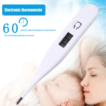 

Baby Electronic Thermometer Digital LCD Underarm Oral Body Fever Alarm Thermometers With Reminder Function Househeld Health Care