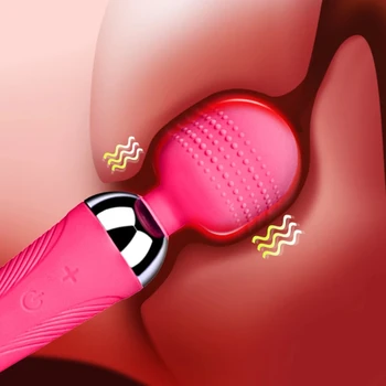 Powerful Clitoris Vibrators USB Recharge Magic Wand AV Dildo Massager Sexual Wellness Erotic Sex Toys for Women Adult Product 1