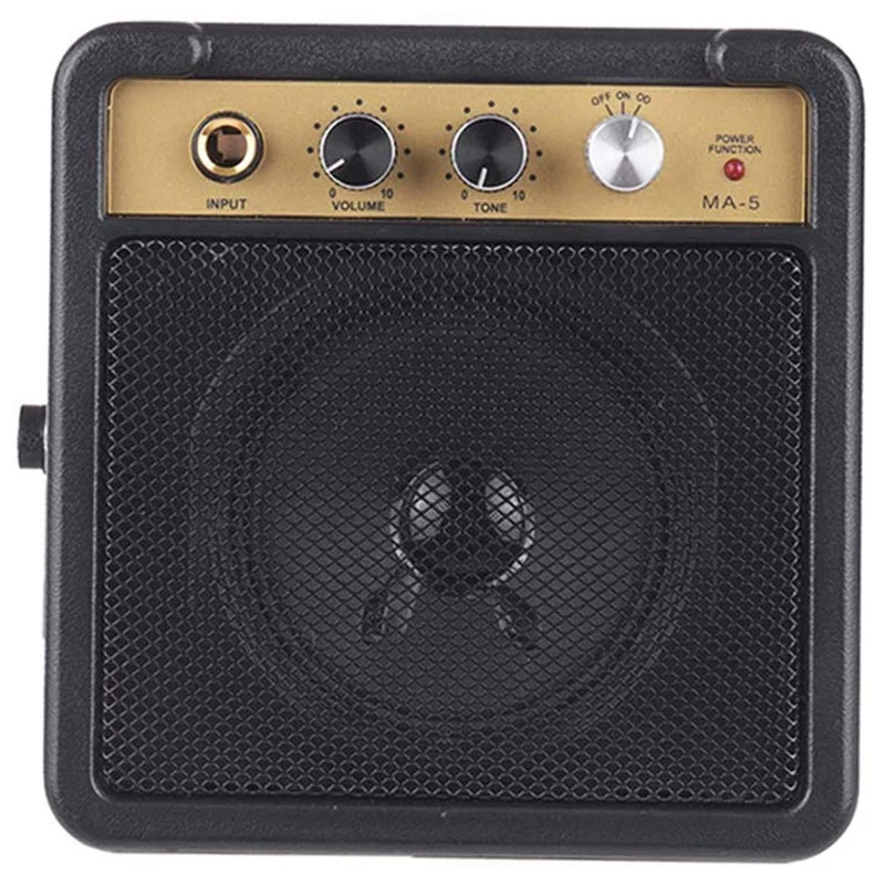 Electric Amplifier for Guitar Amp Speaker 5W with 6 35mm Input 1 4 Inch Headphone Output Supports Volume Tone Adjustment