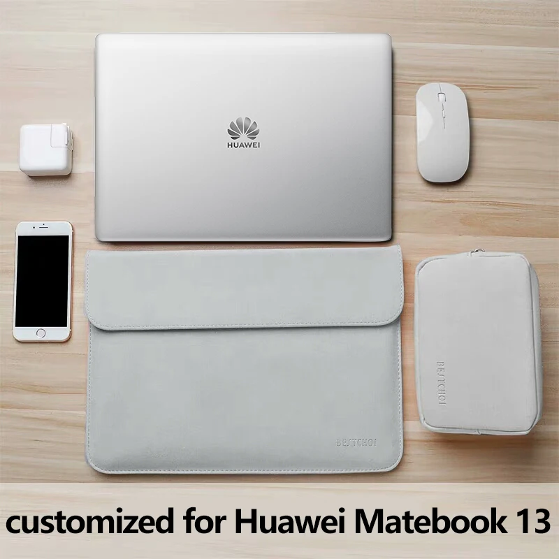 

Customized Laptop Bag Sleeve for Huawei Matebook 13 Notebook Case for Matebook 14 Magicbook D Xpro 13.9 pro 16.1 PU 13 14.1 inch