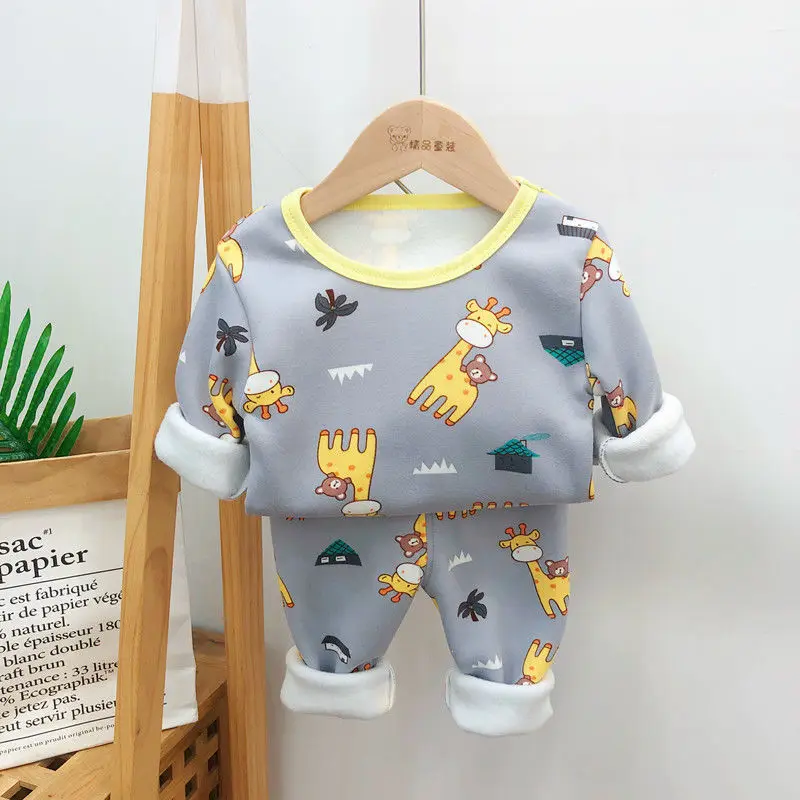 Kids Boys Sleepwear Baby Girl Winter Cotton Sets Children Homewear Pajamas For Boy Pyjamas Kids Nightwear 1-6y Toddler Clothes pajama sets boy