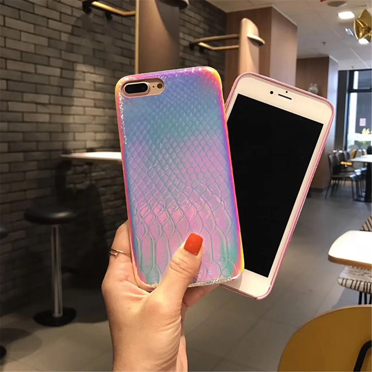 Цветной мягкий чехол с 3d-изображением русалки рыбьей чешуи для iPhone 11 Pro XS Max XR X прозрачный силиконовый чехол градиентного цвета для iPhone 7 8 6 Plus