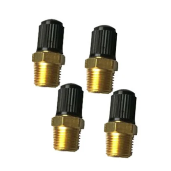 

4pcs Tank Fill Valve 1/8 Inch NPT Nickel Plated Brass Air Compressor Tank Fill Valves Workshop Equipment Accessories
