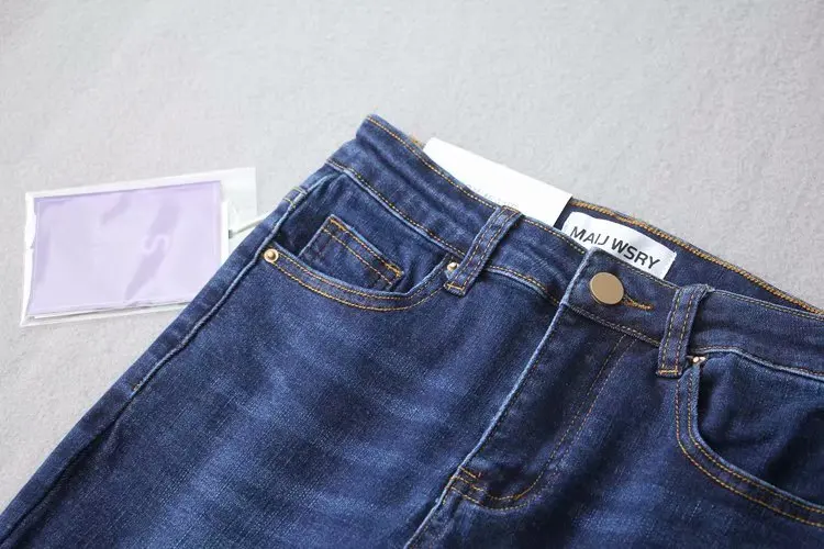 ZA женские джинсы новые модные женские Леггинсы для йоги синие джинсы-карандаш женские осенние тонкие повседневные длинные брюки