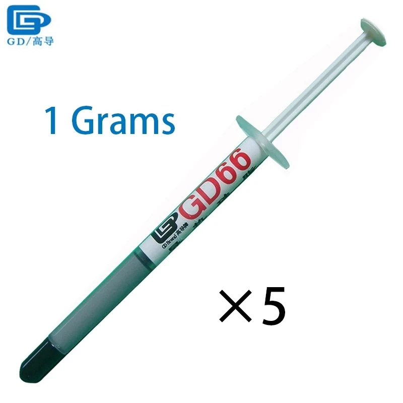 

5 шт., силиконовая термопроводящая паста GD66, 1 г