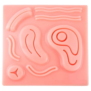 

3D Silicone Laparoscopic Simulation Stitching Module Surgical Training Skin Suture Pad Soft Lifelike for Teaching Demonstrations
