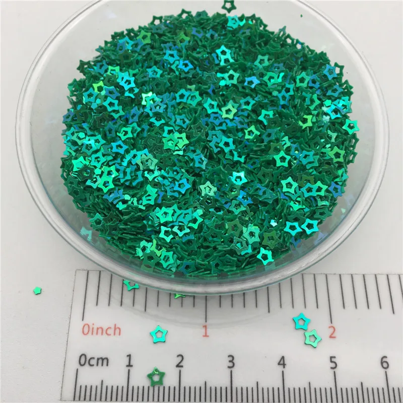 3mm Hollow Star S Shape PVC loose Sequins Glitter Paillettes for Nail Art Manicure, wedding Confetti,Accessories for Ornament/Cr