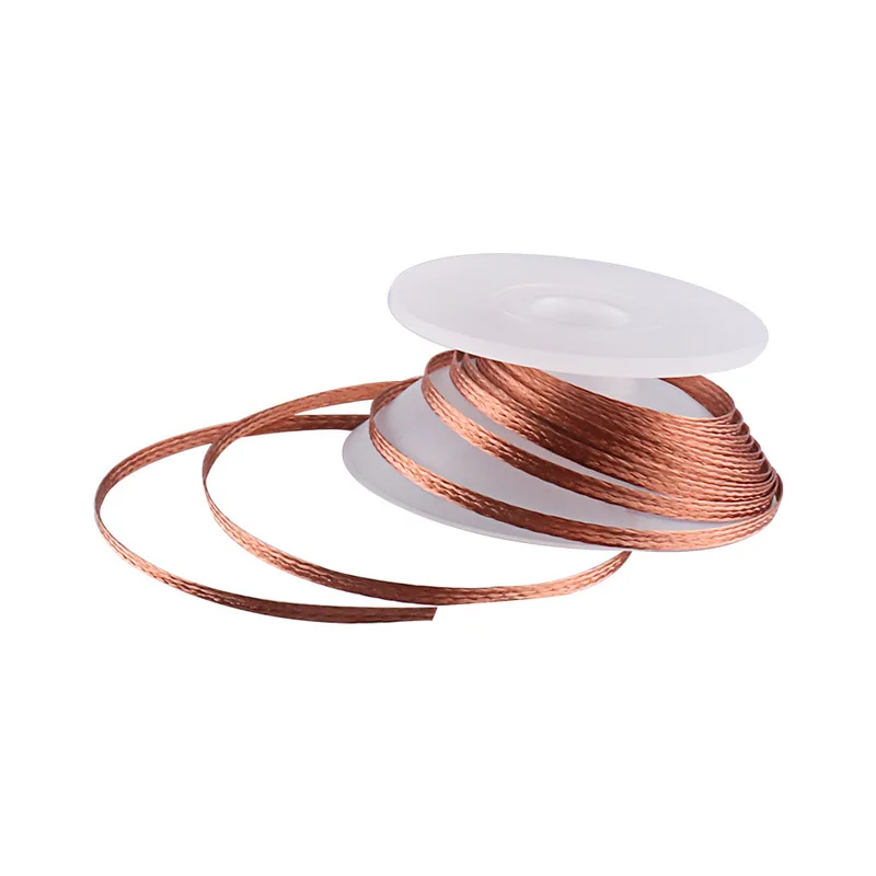 1.5mm 2mm 2.5mm 3mm 3.5mm width 1.5M length desoldering braid welding solder remover wick wire lead cord flux BGA repair tool desoldering braid solder remover soldering repair tool